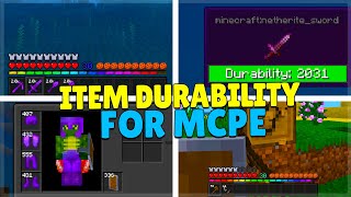 Item Durability MOD in Minecraft PEBedrock MCPE Xbox PC Switch PS4 [upl. by Nudnarb227]