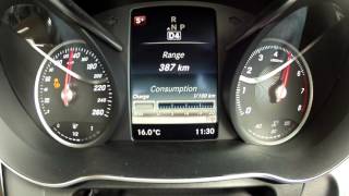 2014 MercedesBenz C250 155kW211hp acceleration with GPS results [upl. by Namyl]