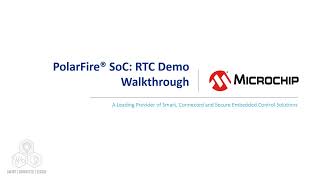 PolarFire® SoC  RTC Demo Walkthrough [upl. by Kyd585]