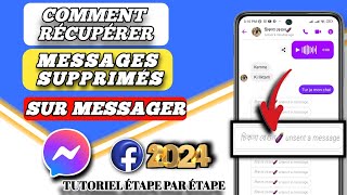 Comment récupérer un message supprimé sur Messenger mise à jour 2024 [upl. by Derfla]