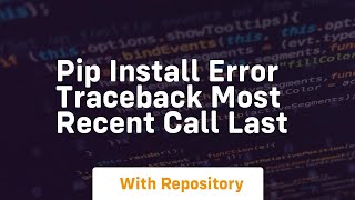 How to fix quotTraceback most recent call lastquot for Veil [upl. by Stannfield217]