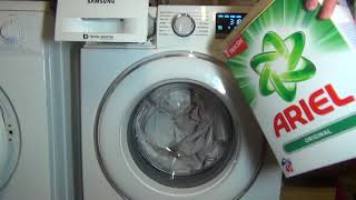 Samsung Ecobubble WF80F5U4W Washing Machine  load program and start Pt 116 [upl. by Bron722]