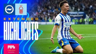 EXTENDED HIGHLIGHTS  Brighton v Forest  Premier League [upl. by Enneirb]