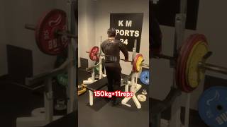 【benchpress】150kg×11reps RM換算 191kg ベンチプレス benchpress 筋トレ shorts [upl. by Aamsa451]