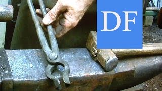 Blacksmithing for beginners  Forging blacksmith tongs 5 [upl. by Solly883]