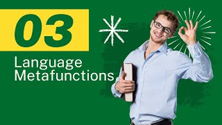 Three Language Metafunctions A Systemic Functional Linguistics  Subtitle Indonesia [upl. by Steddman57]