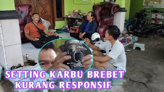 SETTING KARBU MIO BOROS BREBET TIDAK RESPONSIF dan BUSI HITAM [upl. by Noitna]