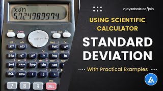 Standard Deviation With Examples Using Scientific Calculator  Stdev On Scientific Calculator [upl. by Trilbie]