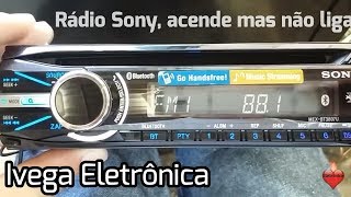 Sony MEXBT3807U travado acende painel mas não liga [upl. by Adai]