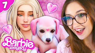 ADOPTING A PINK POODLE 💖 Barbie Legacy 7 The Sims 4 [upl. by Pritchard]