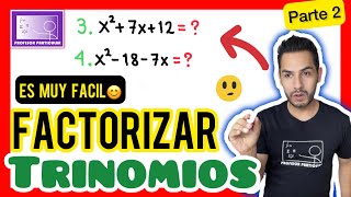 ✅FACTORIZAR TRINOMIOS de Segundo grado 𝙀𝙭𝙥𝙡𝙞𝙘𝙖𝙙𝙤 𝙚𝙣 5 𝙢𝙞𝙣𝙪𝙩𝙤𝙨😎​🫵​💯​ Algebra [upl. by Lenz]