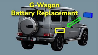 Mercedes GWagon Battery Replacement [upl. by Nennerb902]