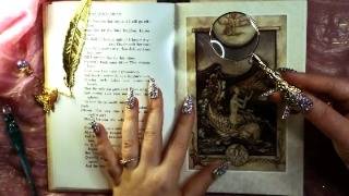 Experience the MOST RELAXING ASMR Midsummer Nights Dream Book Ever Tapping Tracing Inaudible [upl. by Keith]