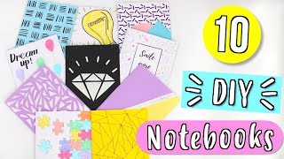 10 Easy DIY Notebooks For Back to School 2018  Easy DIY School Supplies [upl. by Thanh]