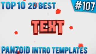 TOP 10 BEST Panzoid 2D intro templates 107 Free download [upl. by Ycart]