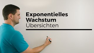 Exponentielles Wachstum Übersichten auch Zerfall  Mathe by Daniel Jung Erklärvideo [upl. by Netnilc]