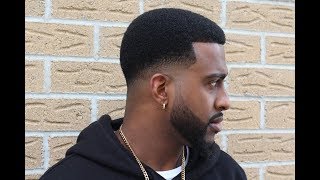 HOW TO CUT A LOW BALD FADE with AFRO  barberjdub [upl. by Issi295]