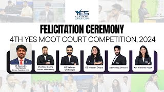 Felicitation Ceremony by CS Devendra V Deshpande  4th YES Moot Court Competition [upl. by Einreb]