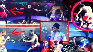 Vidéo Intégrale  MMA  Malick Niang met KO Abdou Diouf Mobile 2 vomit en plein combat Boucher [upl. by Scharf]