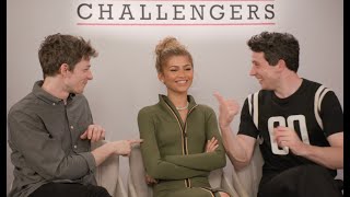 Zendaya Josh OConnor amp Mike Faist x Coup De Main Challengers interview [upl. by Norvun208]