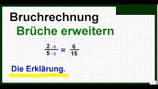 Brüche erweitern Bruchrechnen  Bruchrechnung lernen IST einfach erklärt MOOC BR01E [upl. by Kaine861]