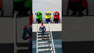 GTA V Spiderman Saving Iron Man And Kid shorts minion viralshort Ep 106 [upl. by Ohaus]