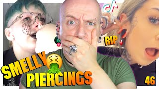 Worst TikTok Piercing Fail Ive Seen  Piercings Gone Wrong 46  Roly Reacts [upl. by Yttocs693]