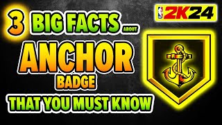 ANCHOR BADGE is not what you THINK it is on NBA 2K24 [upl. by Aninad]