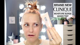 CLINIQUE Moisture Surge Sheer Tint Hydrator Review [upl. by Yttel]