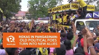 Roxas in Pangasinan Old political foes turn into new allies [upl. by Anyak]