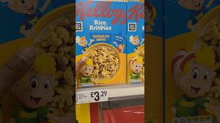 Food Finds in London  Kelloggs Rice Krispies MultiGrain Shapes Iceland [upl. by Pentheam]