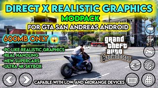 GTA SA HIGH GRAPHICS MOD Android  GTA 5 GRAPHICS MOD FOR GTA SA ANDROID  GTA 5 RTX GRAPHICS [upl. by Cirted]