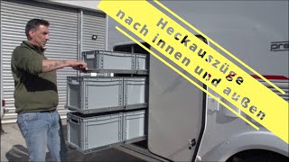 Wieners Regalsysteme für Wohnmobile  Heckgarage nach innen und außen zu öffnen [upl. by Corrie14]