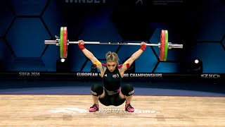 49kg European Weightlifting 2024 [upl. by Ycrem]