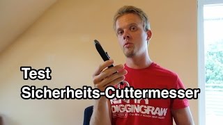 Test SicherheitsCuttermesser  Cuttermesser Test  Teppichmesser Test  Sicherheitsmesser Test [upl. by Camile]