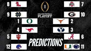 Week 12 College Football Playoff Predictions  Who Would You Put In Miami Or Penn State [upl. by Sternick]