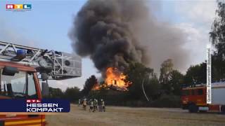 Gebäudebrand Baunatal Gunterhausen RTL Hessen [upl. by Mairam]