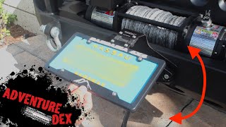 Jeep Functional Winch License Plate Mount  Flipster V2 [upl. by Eilema]