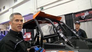 Polaris RZR 1000XP Rear window Kit Install at the Toronto Snowmobile ATV and PowerSports Show [upl. by Tihom921]