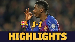 BARÇA 11 TOTTENHAM  Match highlights [upl. by Feingold26]