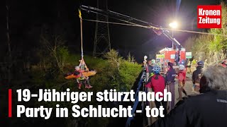 50 Meter tief gefallen 19Jähriger stürzt nach Party in Schlucht – tot  kronetv NEWS [upl. by Tnecillim779]