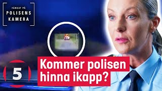 Är detta Sveriges snabbaste biljakt  Fångat på polisens kamera  Kanal 5 Sverige [upl. by Erickson]