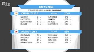 Garstang CC 2nd XI v Morecambe CC 1st XI [upl. by Xxam]