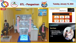 STL Pangasinan result today 2nd draw Live January 16 2024 [upl. by Zelde]