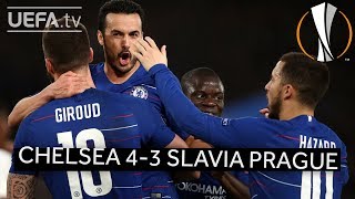 CHELSEA 43 SLAVIA PRAHA UEL HIGHLIGHTS [upl. by Noyk]