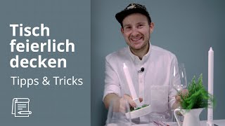 Festliche Tischdekoration  IKEA Tipps amp Tricks [upl. by Amehr]