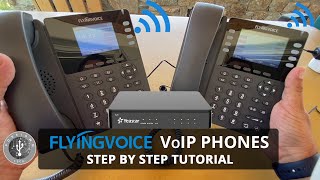 FlyingVoice WiFi VoIP Phones  How to register to Yeastar SSeries VoIP PBX [upl. by Constantin]