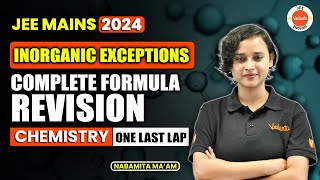 Complete Inorganic Exceptions  JEE 202425  Nabamita Maam [upl. by Nananne]