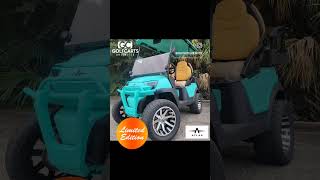 2024 Atlas golf cart Limited Edition Matte Tiffany Blue lithium 4 passenger lifted cart [upl. by Byran]