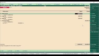 How to enter expenses vouchers with gst in tally erp9  english [upl. by Sabec]